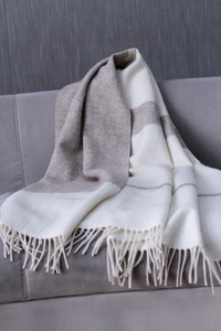 Manta a cuadros de lana de oveja mongol orgánica de lujo 200*70cm suave cálido invierno elegancia patrón de punto largo estilo Casual para mujeres - Product Image 4