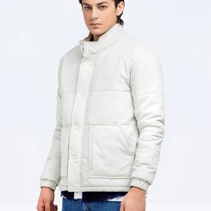 Chaqueta de Plumón Brillante para Hombre, Estilo Bomber, Corta, Gruesa, con Capucha, Tendencia 2025 - Product Image 2