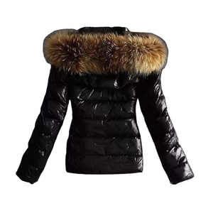 Chaqueta ligera de otoño e invierno para mujer, acolchada cálida, acolchada, con capucha, cuello de piel sintética, chaqueta de Color sólido, ropa de abrigo gruesa - Product Image 1