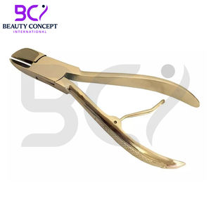 Coupe-ongles de couleur or pour ongles incarnés, en acier inoxydable, lame incurvée tranchante, ouverture large, durable, pour podiatres - Product Image 2