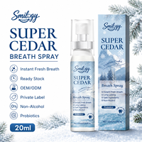 Spray Bucal SUPER CEDAR con Menta, Spray Natural para Refrescar la Boca y Eliminar el Mal Aliento, Sin Alcohol