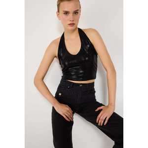 Chemisier court à col halter - Product Image 1