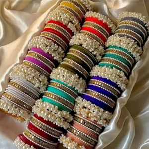 Fabricantes Profesionales de Conjuntos de Brazaletes de Novia Modernos y a la Moda en Colores y Tamaños Personalizados, Servicios OEM/ODM, Conjuntos de Churiya para Bodas, Regalos para el Eid - Product Image 6