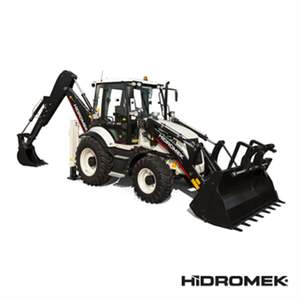 Retroexcavadora Hidromek HMK 62SS, Cargadora de Ruedas Diésel, Color Negro, Motor EPA, Motor Kubota, Uso Agrícola, Construcción - Product Image 4