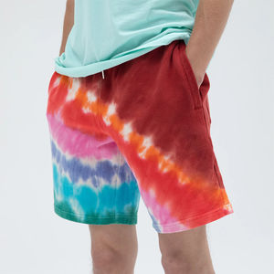 Pantalones Cortos Tie Dye Personalizados para Hombre, Ropa Urbana de Punto Liso en Diferentes Colores a la Venta, Pantalones Cortos Tie Dye para Hombre con Patrón Sólido - Product Image 3