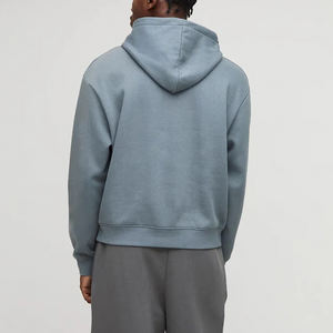 Nouveaux sweats à capuche en molleton 100% coton tendance pour hommes, logo imprimé en relief 3D personnalisé, couleur unie, streetwear, pull-over - Product Image 5