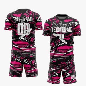 Nouveaux derniers designs personnalisés Kits de maillot pour hommes de haute qualité Ensemble de vêtements de football de club d'équipe Maillot de football de football Ensembles d'uniformes de football - Product Image 1