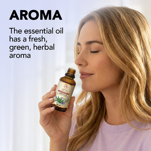 Aromatika Huile Essentielle de Romarin 100% Pure Distillée à la Vapeur 50ml Aromathérapie Naturelle Anti-Cellulite Réparation Peaux Sèches et Craquelées - Product Image 3