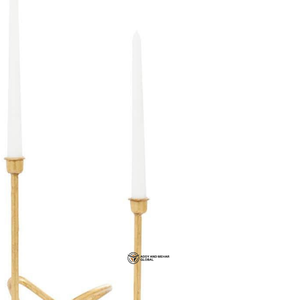 เชิงเทียนทรงเสาเรซิ่นรูปทรงไม่สมมาตร งานแฮนด์เมด สีทอง เป็นมิตรกับสิ่งแวดล้อม ทนทาน เหมาะสำหรับคริสต์มาสและวันวาเลนไทน์ - Product Image 2