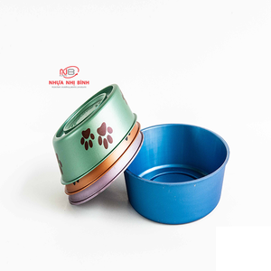 2025 New BPA-Free Eco-Friendly Durable Multi-Color Round <b>Plastic</b> Pet <b>Bowl</b> for <b>Dogs</b> and Cats with Travel Outdoor Use - Product Image 3