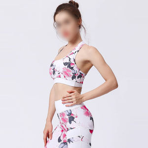 El más nuevo estilo más vendido Diseño único transpirable en colores claros Mujeres Gimnasio Fitness Wear Sujetadores deportivos sólidos transpirables - Product Image 3