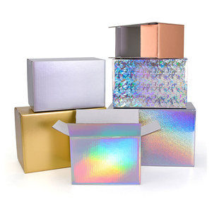 Laser Gold Silver Carton Design Your Own 3-layer Corrugated Packaging Carton Support Custom Size Printing Logo - Product Image 1