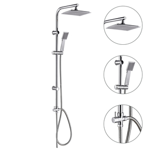 Colonna Doccia Universale Completa in Acciaio Inossidabile Quadrata - Product Image 1