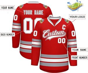 Venta caliente de alta calidad para hombre 2025 Mundo Junior Boy práctica liga de portero impresión por sublimación personalizada camisetas de hockey sobre hielo - Product Image 1
