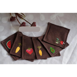 Unique Cotton Coaster, Drinks <b>Absorbent</b>, Birthday Housewarming Gifts, Farmhouse Living Room Table Decor OEM - Product Image 1