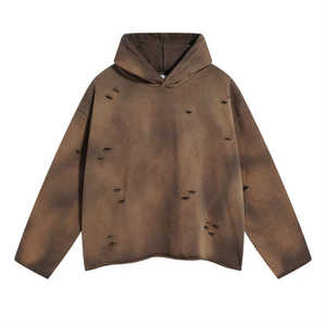 Sudadera con Capucha Premium para Hombre, Estilo Desgastado y Decolorado por el Sol, Personalizada, 100% Algodón, Transpirable, Estilo Urbano - Product Image 1