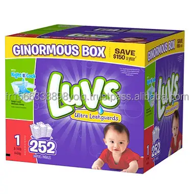 Luvs超吸収性リークガード新生児おむつサイズ429カウント