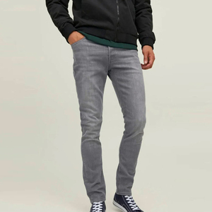 Lupin รู้สึกว่ากางเกงยีนส์ของผู้ชายแบบปกติพอดีตัวกางเกงเพรียวบางผลิตตามสั่งแบบผ้าเดนิมตรงลายพื้นสำหรับฤดูร้อนและฤดูใบไม้ร่วง - Product Image 4