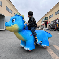 Scooter dinosaure électrique animatronique réaliste pour enfants, pour utilisation en intérieur/extérieur, centre commercial