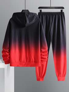 2025 Logo personnalisé imprimé respirant coupe-vent Polyester polaire hommes survêtement usine ensemble de vêtements de sport pour l'hiver - Product Image 3