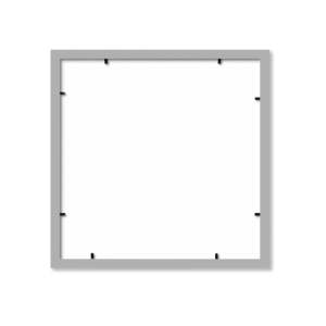 Cadre photo moderne en argent 40x40 cm, format A2/A4, en MDF et alliage métallique, à des fins décoratives - Product Image 1