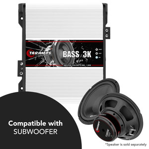 Taramps Bass 3K 1 kênh của 1 ohm 3000 watts RMS Class D khuếch đại Mono xe hơi âm thanh 14.4 VDC, monoblock, Max Power Amp, trắng - Product Image 6