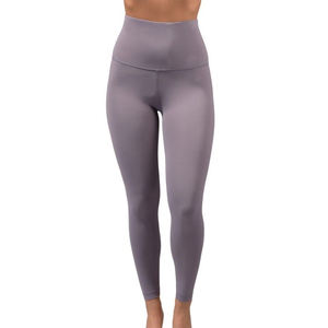 เลกกิ้งเล่นโยคะเอวสูงกลางเลกกิ้งผ้าฝ้ายระบายอากาศได้ดีเลกกิ้งเล่นกีฬาออกแบบโลโก้ได้ตามต้องการ - Product Image 6