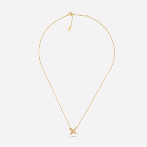 92.5 Silver Necklace 191327 Religious Cross Pattern Channel Setting Gold Rhodium Plated Diamond Pearl Main Trendy for Weddings - Product Image 4