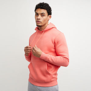 OEM Sweats à capuche de haute qualité à bas quantité minimale de commande impression personnalisée broderie logo 350 Gsm sweat surdimensionné doublé polaire sweat à capuche personnalisé pour hommes - Product Image 6