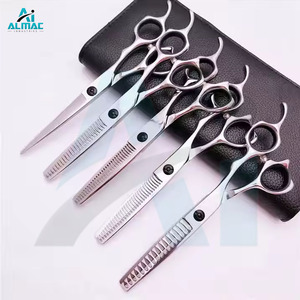 Kit de toilettage professionnel pour chiens de haute qualité en acier inoxydable ciseaux amincissants et droits incurvés Instruments chirurgicaux vétérinaires - Product Image 5