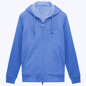 Eco-friendly Clothing 100% Cotton Double Zipper Heavyweight Double Zip Hoodie Oversized Zipper Hoodies Custom Boxy Zip Up Hoodie - Product Image 2