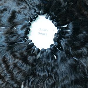 Extensions de cheveux humains indiens du sud vierges alignés sur les cuticules non traitées - Product Image 3