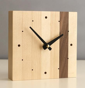 Reloj de pared de madera Sala de estar Artículo decorativo Reloj de pared de madera minimalista más vendido para el hogar Forma redonda - Product Image 1