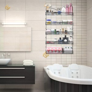 Art créatif moderne fait à la main grande taille porte-épices de cuisine en fer créateur tendance concepteur 5 niveaux ustensiles de cuisine supports à épices - Product Image 4