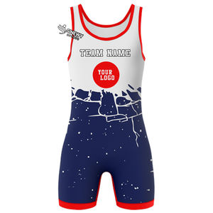 Singlet de Lucha Libre Sublimado de Color Brillante con Correa Ajustable y Cierre de Cremallera, de Alta Calidad, Personalizado para Levantamiento de Pesas - Product Image 6