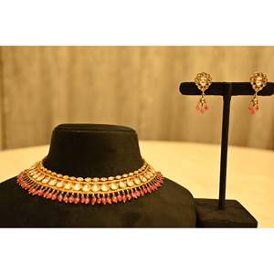 Princess Sudhira 18K Fine Gold Water Drop Shape Imitation Polkis <b>Rubies</b> Wedding Classic Cultural Collectible Elegant Traditional - Product Image 1