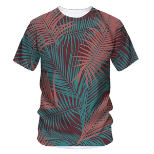 เสื้อยืดผู้ชายแฟชั่นใหม่ผ้าใยไผ่พิมพ์ลาย3D เสื้อสลิมฟิตแขนสั้นปรับแต่งโลโก้ได้ - Product Image 1