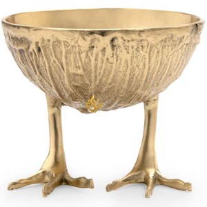 Bol de mélange d'aliments de forme ronde en plaqué or de designer Attrayant un nouveau look en laiton antique bol de service de nouilles de style japonais en Inde - Product Image 6