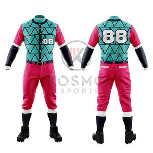 Uniformes de baseball et de softball personnalisés à faible MOQ, logo et nom d'équipe personnalisés, 100% polyester, séchage rapide et antibactérien - Product Image 6