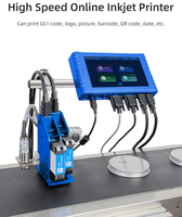 Imprimante jet d'encre TIJ portable industrielle multicolore de 12,7 mm pour l'impression en ligne de dates d'expiration, codes QR, logos, numéros et étiquettes