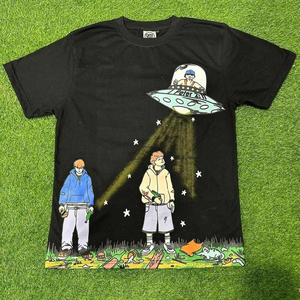 เสื้อยืดผ้าฝ้าย 100% ระบายอากาศดี ทรงปกติ สไตล์ลำลอง สำหรับผู้ชาย ขายส่ง ราคาถูก ไม่เป็นขุย น้ำหนัก 200 กรัม ผ้าไหม รับผลิตแบบ OEM - Product Image 1