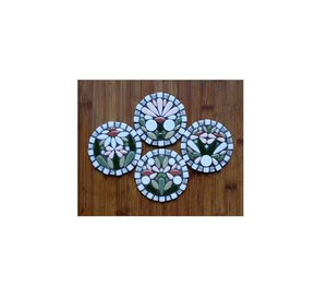 Sous-verre en mosaïque élégant Offre Spéciale, sous-verres en mosaïque fait à la main, matériau de couleur mixte, sous-verre en mosaïque pour le prix bas - Product Image 4