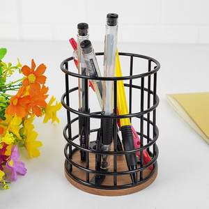 Meilleures ventes en acier inoxydable porte-stylo et porte-crayon de bureau couleur or moderne boîte de rangement et support idéal pour le bureau - Product Image 3