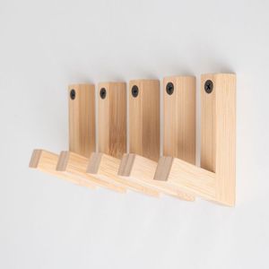 2pcs Natural <b>Oak</b> Wooden <b>Coat</b> <b>Hooks</b> Vintage Single Wall <b>Hook</b> for <b>Coats</b> Keys Cap Simple Beautiful Design for Kitchen Jewelry - Product Image 1