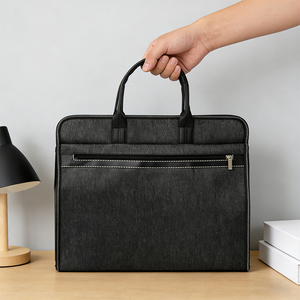Custom Made Patterned Oxford Cloth Waterproof Lightweight Large Size Handbags Document Tote Bag for Business Promotions