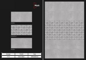 Carreaux de céramique modernes mats anti-taches 300x600 mm, parfaits pour les couloirs, les bureaux et les maisons, offrant une résistance aux taches et un nettoyage facile. - Product Image 5