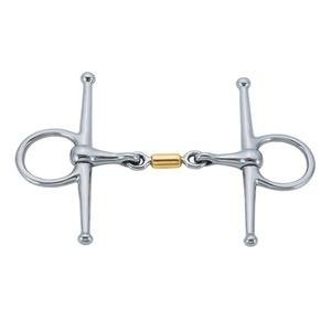 2025 brocas de caballo articuladas individuales con broca de mejilla completa duradera rodillo de cobre equipo ecuestre equino - Product Image 5