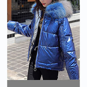 Doudoune en velours côtelé pour femme, veste courte et brillante, Bomber à bulles, manteaux à la mode, vestes et manteaux d'hiver, 2022 - Product Image 4