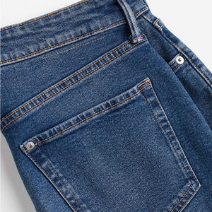High Street Fashion Men's Casual <b>Elastic</b> <b>Waist</b> 100% Cotton Denim <b>Jean</b> Shorts Custom Logo Distressed Shorts - Product Image 2