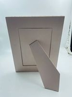 Cornice Fotografica da Parete di Lusso in Legno e Tessuto, Personalizzabile, Lavabile, con Stampa e Perline Fatte a Mano, Moderna, Leggera, Ricamata in 2 Colori